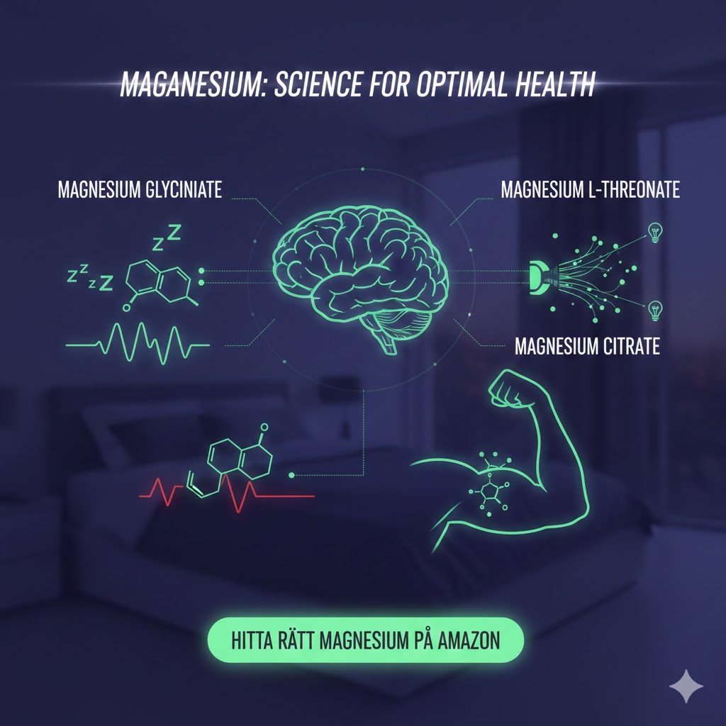 Magnesium Bäst i Test 2026: Guide till Rätt Sort för Sömn & Muskler💎