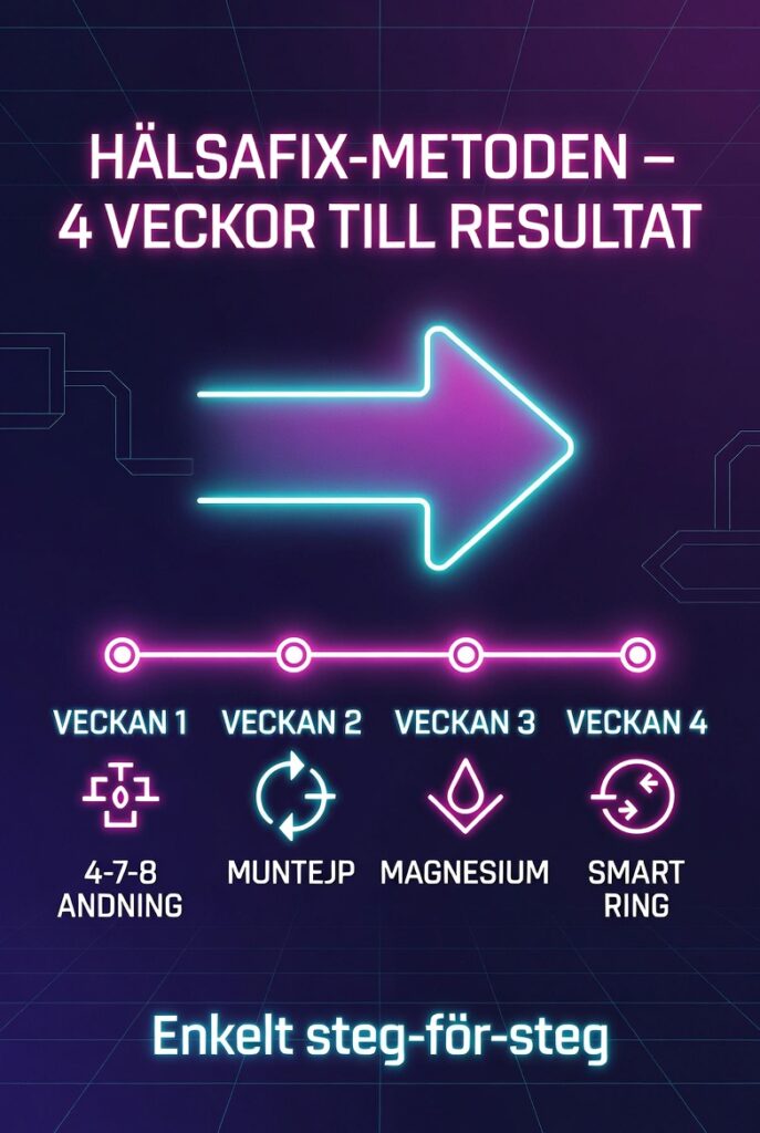 HälsaFix 4-veckors metod biohacking sömn – steg för steg med andning, magnesium och smart ring
