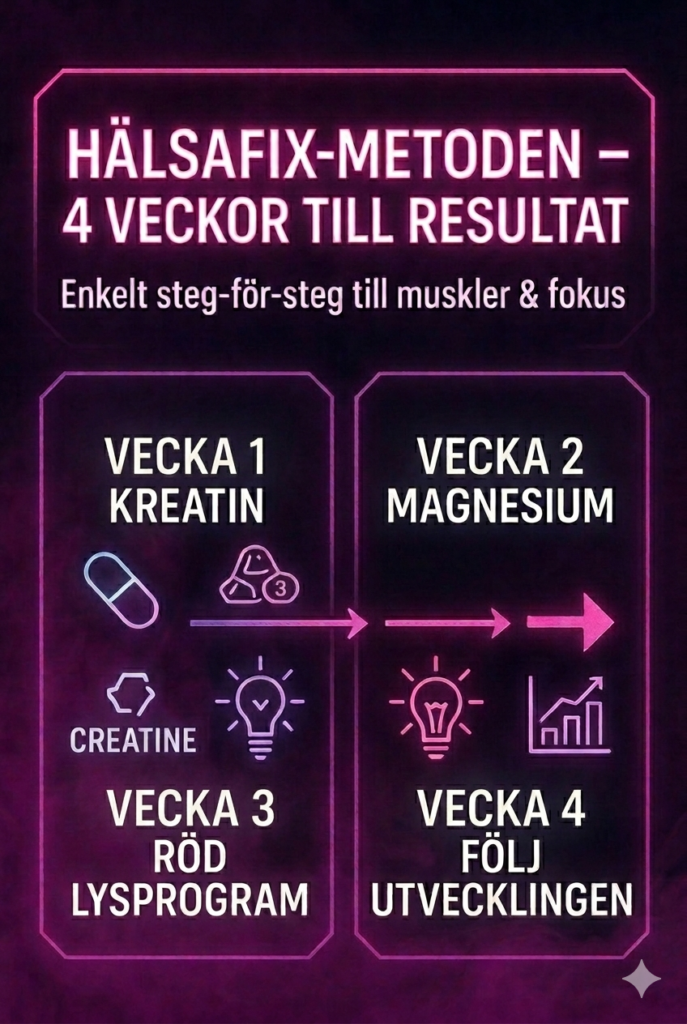 HälsaFix 4-veckors metod kreatin biohacking – steg för steg till muskler och fokus