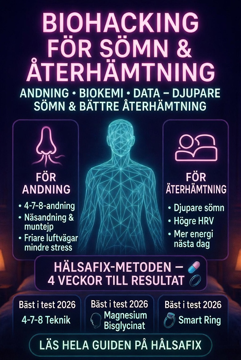 Biohacking för Sömn & Återhämtning: Den ultimata guiden till bättre energi 2026