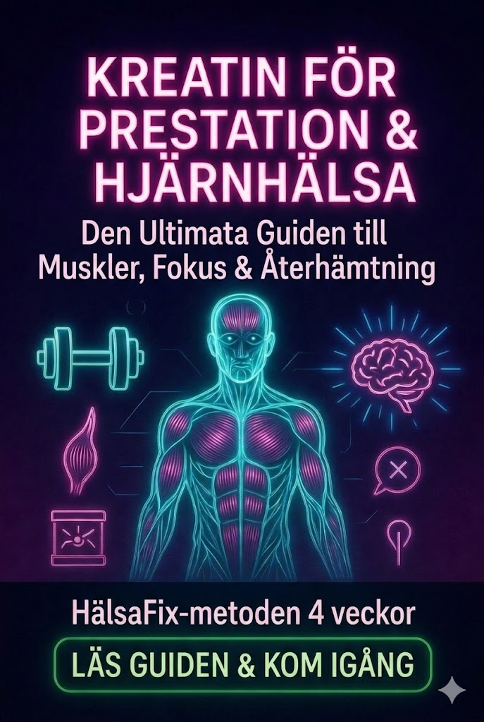 Kreatin för Prestation & Hjärnhälsa: Den Ultimata Guiden till Muskler, Fokus & Återhämtning