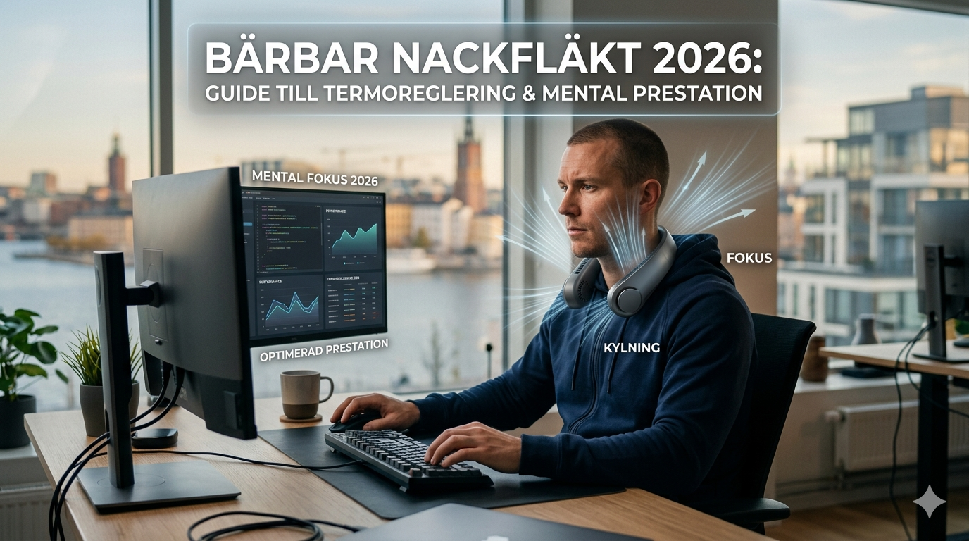 Bärbar Nackfläkt 2026: Guide till Termoreglering & Mental Prestation 🧠❄️