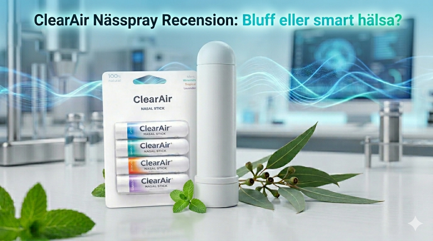 ClearAir Nässpray & Nasal Stick – Vetenskaplig lösning eller smart marknadsföring? 🧠👃