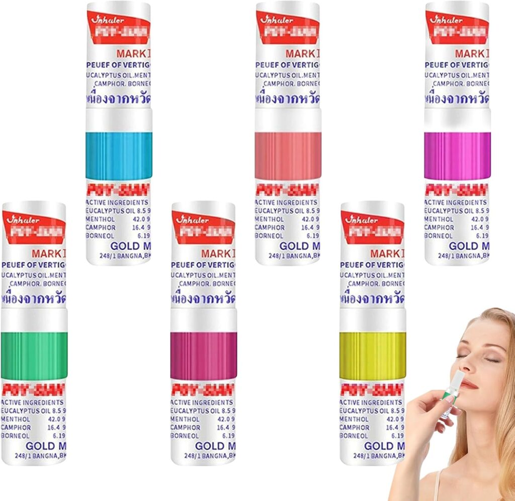 Poy-Sian Mark II thailändsk näsinhalator i ett klassiskt sexpack.